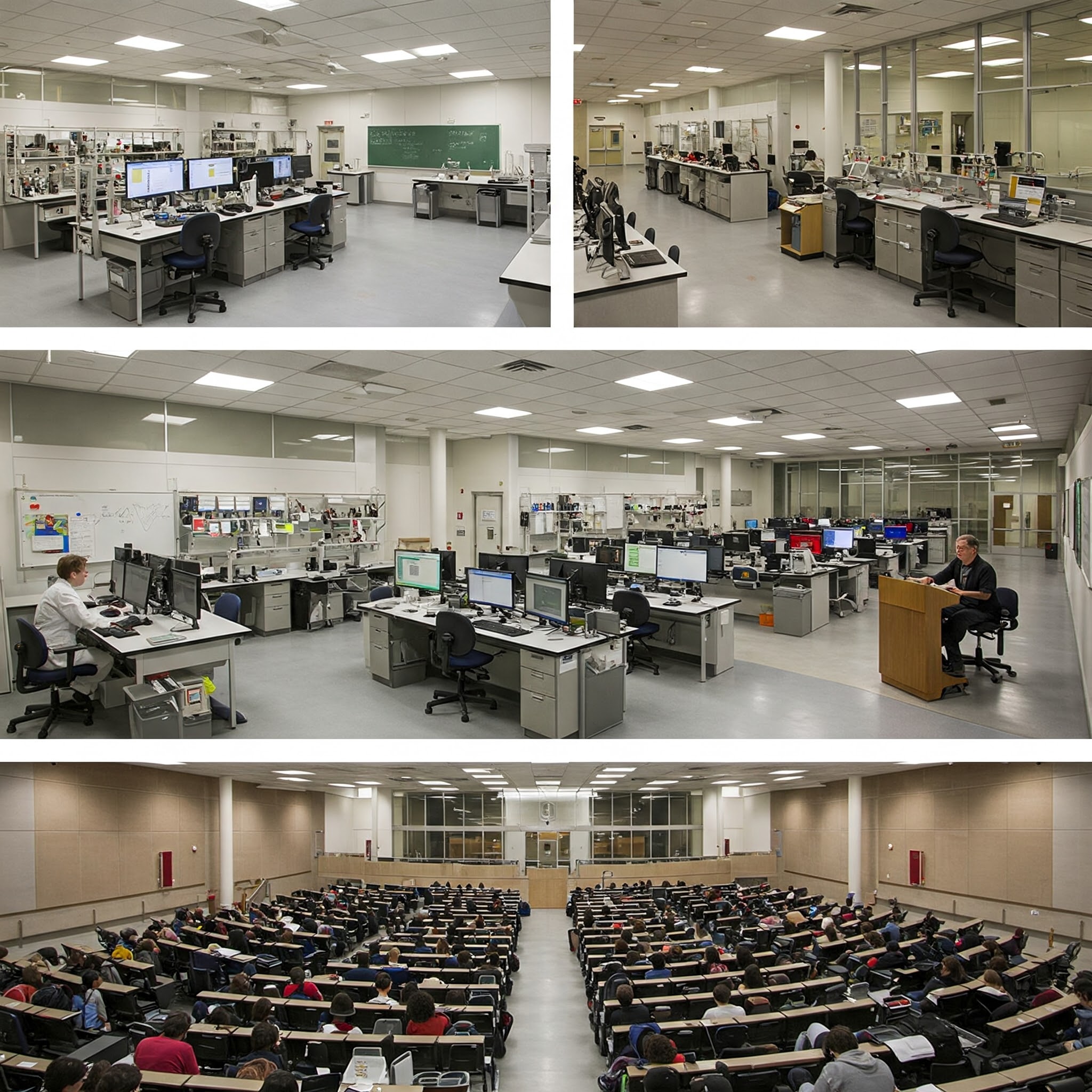 Worker performing quality control inspection on product